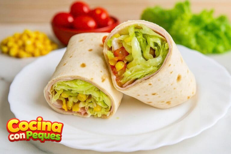 Wrap de jamón york y queso